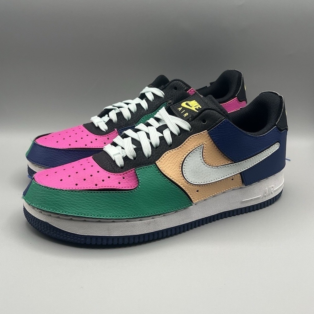 2021 Nike Air Force 1 Multicolor Retro Shoes - Men's Size 8.5 USED - Picture 2 of 9